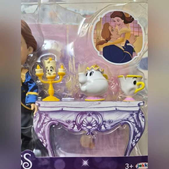 Disney Princess 6" Petit Belle & Prince Gift Set New - Picture 5 of 7
